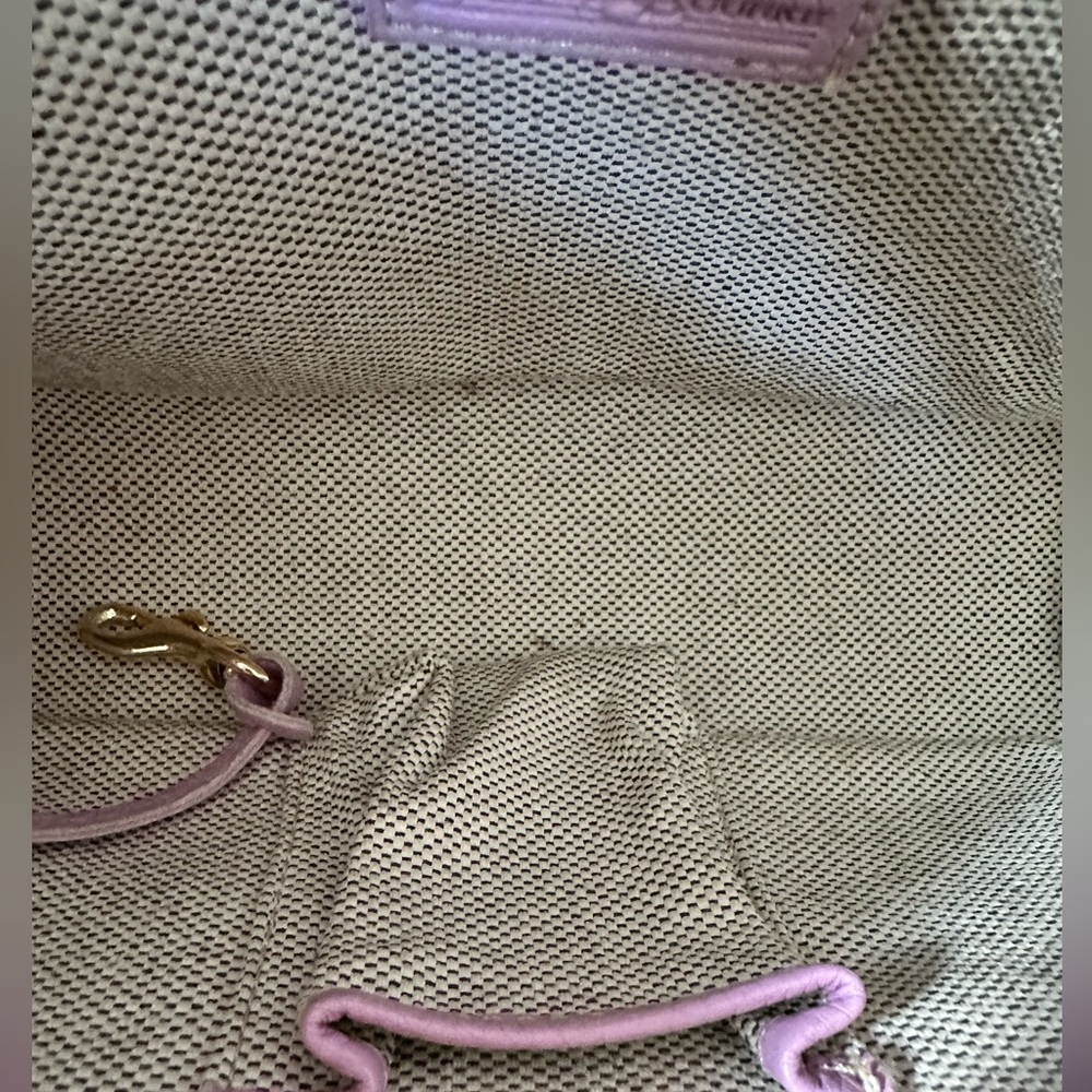 Dooney & Bourke Purple Canvas & Leather Monogram Crossbody - Picture 15 of 16